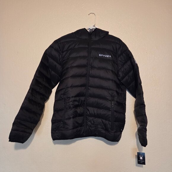 SPYDER Men's Lightweight Winter Puffer Jacket Large - Picture 2 of 10